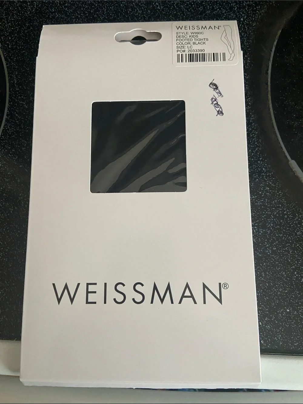 Weissman Black Opaque Tights - Classic Pack